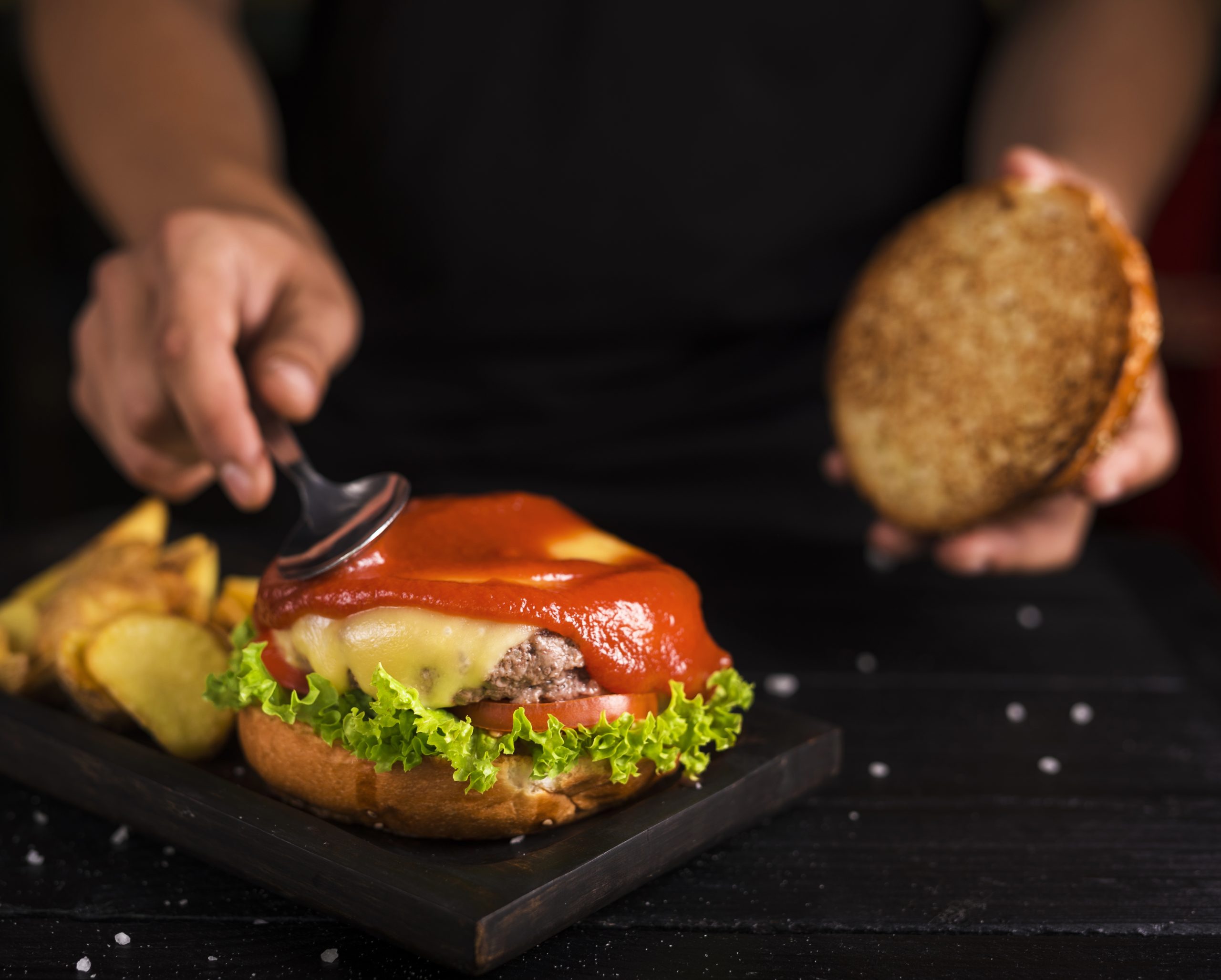 air fryer hamburgers